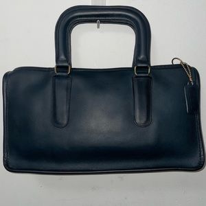 VINTAGE COACH BLUE NYC Small Slim Satchel